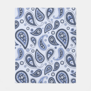 Couverture Polaire Blue Paisley Motif sans ambages