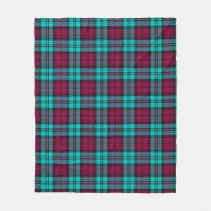 Couverture Polaire Blue Red Campbell Tartan Blackwatch Plaid