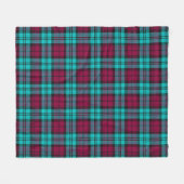 Couverture Polaire Blue Red Campbell Tartan Blackwatch Plaid (Devant (Horizontal))