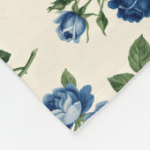 Couverture Polaire Blue Rose Floral Pattern (Coin)