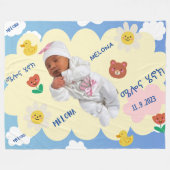 Couverture Polaire Blue Sky Melona Henok Baby Blanket (Devant (Horizontal))