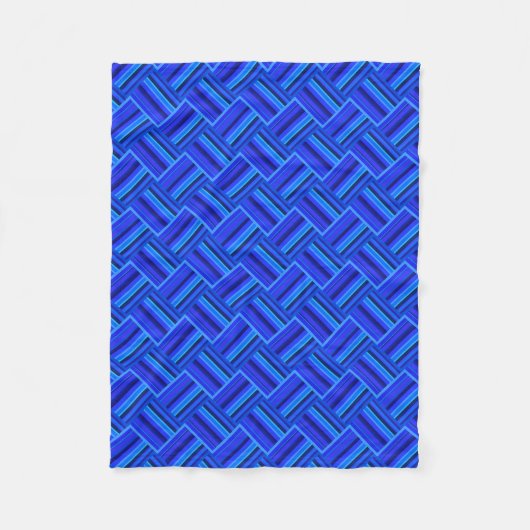 Couverture Polaire Blue stripes (Devant)
