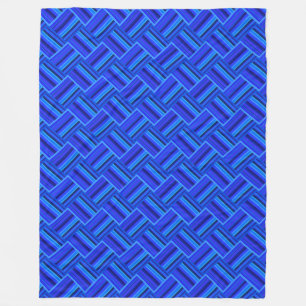 Couverture Polaire Blue stripes