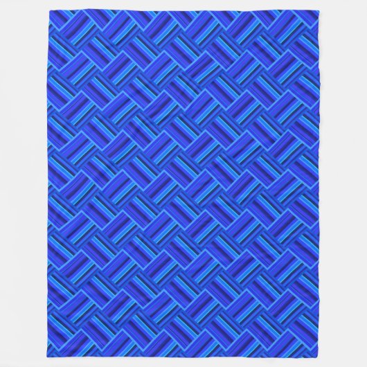 Couverture Polaire Blue stripes (Devant)