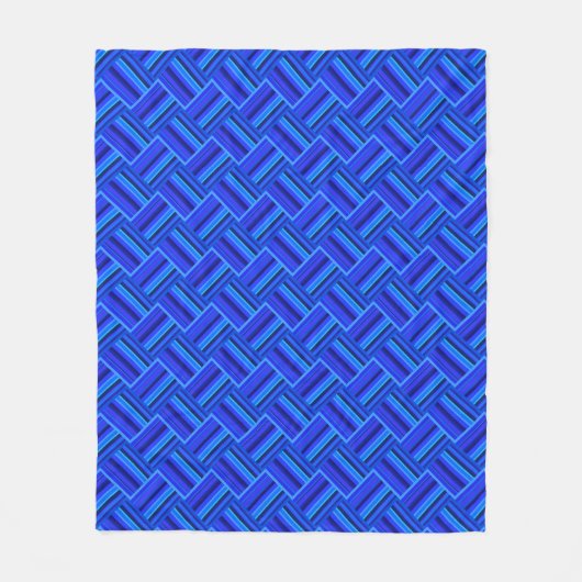 Couverture Polaire Blue stripes (Devant)