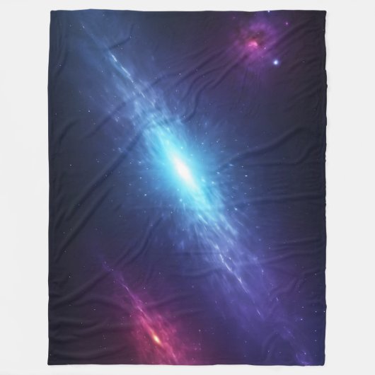 Couverture Polaire Blue Supernova Nebula Cosmic Deep Space (Devant)