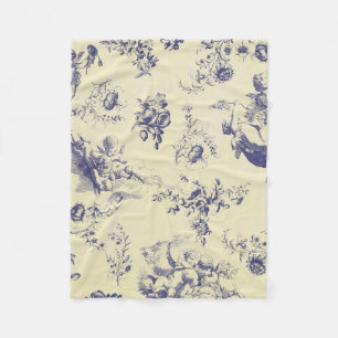 Couverture Polaire Blue Toile France Pays Cherub Motif