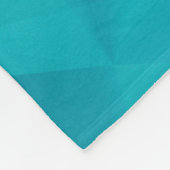 Couverture Polaire Blue, turquoise background with crystals, triangle (Coin)