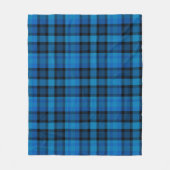 Couverture Polaire Blue Vichy Check Polar Fleece Blanket (Devant)