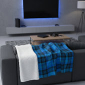 Couverture Polaire Blue Vichy Check Polar Fleece Blanket