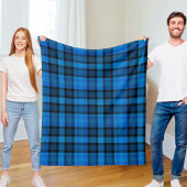 Couverture Polaire Blue Vichy Check Polar Fleece Blanket