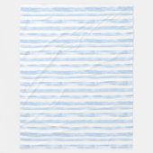Couverture Polaire Blue White Stripes (Devant)