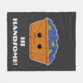 Couverture Polaire Blueberries personnalisées Illustration nouveauté (Devant (Horizontal))