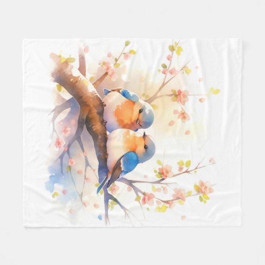 Couverture Polaire Bluebirds de l'Ouest (Devant (Horizontal))