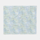 Couverture Polaire Bluebirds Trees et ciel (Devant (Horizontal))