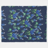 Couverture Polaire Bluebonnets du Texas (Devant (Horizontal))