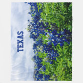 Couverture Polaire Bluebonnets Fleurs Bleues Texas texan Fleece Flora (Devant)