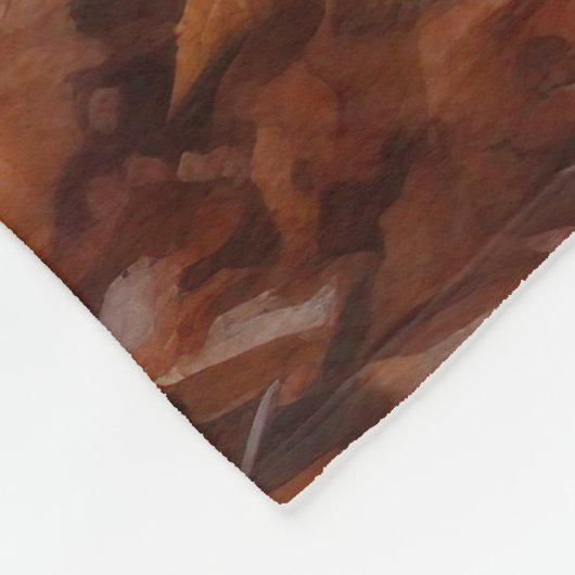 Couverture Polaire Bluetick Coonhound en automne Leaves automne Inspi (Coin)