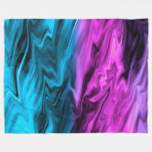 Couverture Polaire Blurred arrière - plan à la mode pourpre et bleu (Devant (Horizontal))