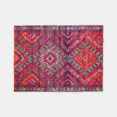 Couverture Polaire Blush Bazaar : Héritage Marocain Rose Elégance (Devant (Horizontal))