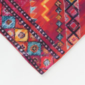 Couverture Polaire Blush Bazaar : Héritage Marocain Rose Elégance (Coin)