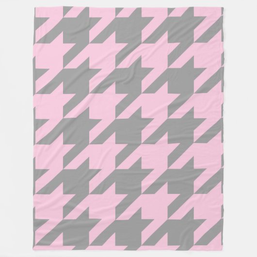 Couverture Polaire Blush Houndstooth (Devant)