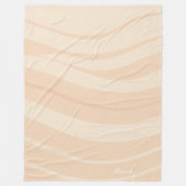 Couverture Polaire Blush Ivory Ripple Fleece Blanket (Devant)