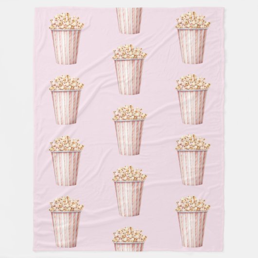 Couverture Polaire Blush Movie Time Popcorn (Devant)