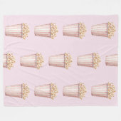 Couverture Polaire Blush Movie Time Popcorn (Devant (Horizontal))