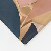 Couverture Polaire Blush Pink Gold Boho Collection Feuille populaire (Coin)