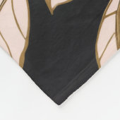 Couverture Polaire Blush Pink Rose Floral Fleece Blanket (Coin)