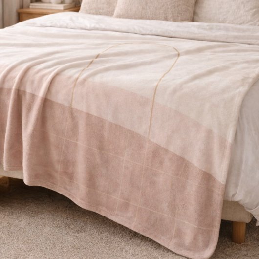 Couverture Polaire Blush Taupe Arch Fleece Blanket