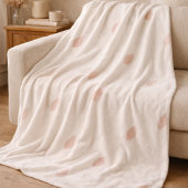 Couverture Polaire Blush Whisper Petals Fleece Blanket