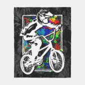 Couverture Polaire Bmx Racing - Cool Bmx Fleece Blanket Grunge (Devant)