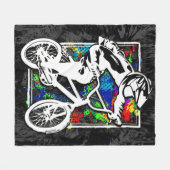 Couverture Polaire Bmx Racing - Cool Bmx Fleece Blanket Grunge (Devant (Horizontal))