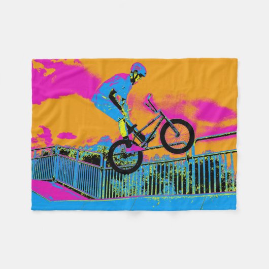 Couverture Polaire BMX Trickster - BMX Trick Bike (Devant (Horizontal))