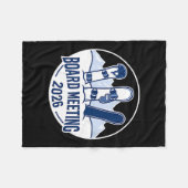 Couverture Polaire Board Meeting 2026 Funny Snowboarding Winter Srts  (Devant (Horizontal))