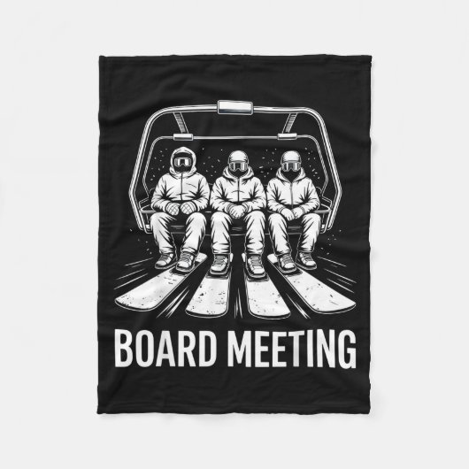 Couverture Polaire Board Meeting Snowboarders Skiing Enthusiasts Wint (Devant)
