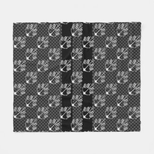 Couverture Polaire Boat Racing Nautique À damiers Carbon Fiber Style