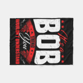 Couverture Polaire Bob Name Personalized Birthday Fun Christmas  (Devant (Horizontal))