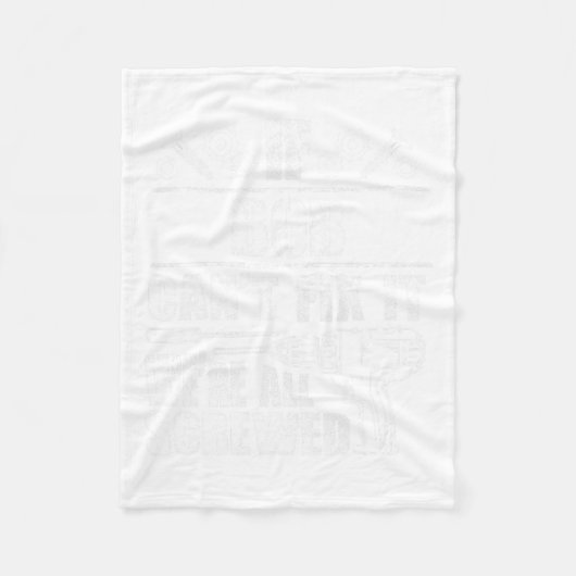 Couverture Polaire Bob Nom Cadeau Réparez ça drôle Anniversaire Perso (Devant)