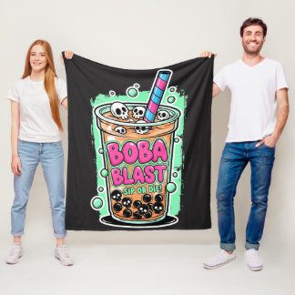 Couverture Polaire Boba Blast – Sip or Die ! – Plaid en polaire
