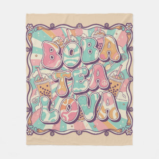 Couverture Polaire Boba Tea Lova
