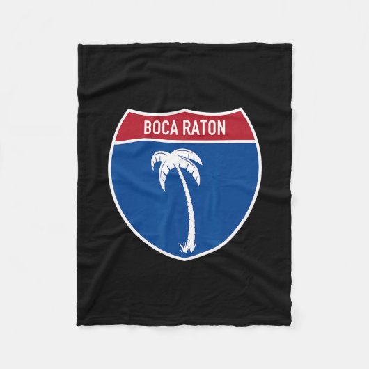 Couverture Polaire Boca Raton Floride Fl Autoroute Vacances (Devant)