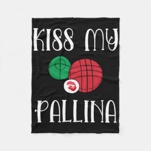 Couverture Polaire Bocce Drôle Ll Embrasse Mon Pallina Pelouse Bowili