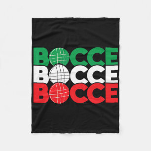 Couverture Polaire Bocce - Enthousiaste de jeu de Byll Bowling de pel