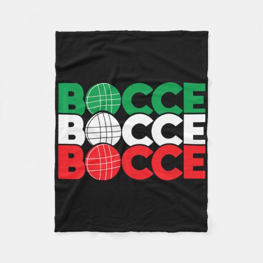 Couverture Polaire Bocce - Enthousiaste de jeu de Byll Bowling de pel (Devant)