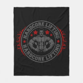 Couverture Polaire Bodybuilder Flexting Hardcore (Devant)