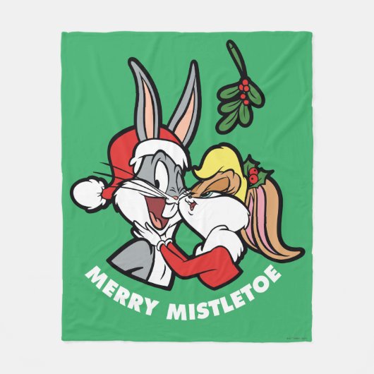 Couverture Polaire BOGS BUNNY™ & Lola "Merry Mistletoe" (Devant)
