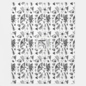 Couverture Polaire BOGUES GOTHIQUES monogrammes Insectes d'encre Vint (Devant)